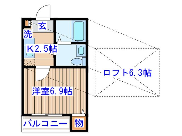 Ｓｔａｇｅ宮城野原の物件間取画像